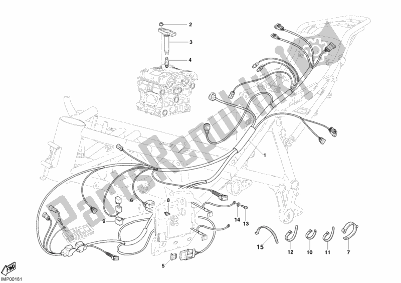 Wszystkie części do Wi? Zka Przewodów Ducati Superbike 999 R 2004